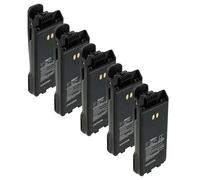 vhbw 5x batteria compatibile con Icom IC-F29SR2, IC-V88, IC-G88, IC-F29SR radio (2250mAh, 7,4V, Li-Ion) + clip