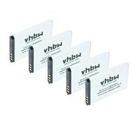 vhbw 5x batteria compatibile con MyPhone 1065 Spectrum COMPACT smartphone cellulare (650mAh, 3,7V, Li-Ion)