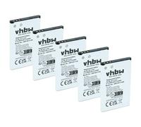vhbw 5x batteria compatibile con Rollei Compactline83 smartphone cellulare (600mAh, 3,7V, Li-Ion)