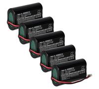 vhbw 5x batteria compatibile con Zafferano Poldina Pro Mini, Poldina Pro lampada da tavolo, da comodino (5200mAh, 3,7V, Li-Ion)
