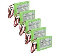 vhbw 5x batteria sostituisce Bentel BW-B72K per computer portatile scanner PDA (1500mAh, 7,2V, NiMH)