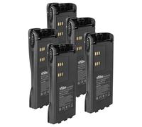 vhbw 5x batteria sostituisce Motorola PMNN4045, PMNN4157, HNN9013A, HNN9013B, HNN9012R per radio (2100mAh, 7,2V, NiMH)