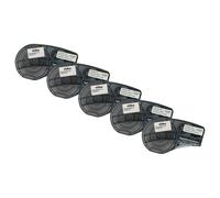 vhbw 5x Cassetta nastro compatibile con Brady ID PAL, M210, M210-LAB, LABPAL etichettatrice 6,4m x 19,05 mm nero su bianco, polipropilene