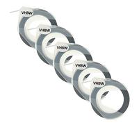 vhbw 5x Cassetta nastro per goffratura 3D compatibile con Typo Clic etichettatrice 3m x 9 mm bianco su nero