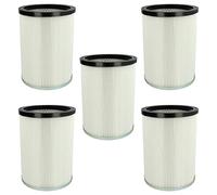 vhbw 5x filtro a pieghe piatte compatibile con Kärcher NT 70/3 Tc *EU, NT 90/2 Me Classic *AR, NT 90/2 Me Classic *BR 127 V aspiratore - bianco