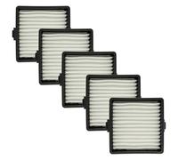 vhbw 5x filtro a pieghe piatte compatibile con Ryobi R18HV-0, R18HVF-0, P714K aspirapolvere portatile a batteria, aspirapolvere - Elemento filtrante
