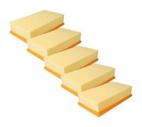 vhbw 5x filtro a pieghe piatte F7 compatibile con Würth ISS 35, 35-S, 45, 55 aspirapolvere - Elemento filtrante