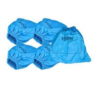 vhbw 5x filtro in tessuto compatibile con Lidl/Parkside PNTS 1500 A1 - IAN 49325 aspirapolvere, aspiratore a secco/umido, lavabile blu