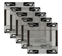 vhbw 5x lametta compatibile con Braun Micron L, Micron S, Micron 6009, 2011, Micron, Eltron 770 (Typ 5410) rasoio, argento