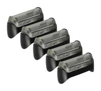 vhbw 5x Lamina di taglio compatibile con Braun CruZer5 Face, CruZer3, CruZer4 Face, CruZer2 rasoio elettrico + telaio, colore nero/argento