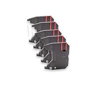 vhbw 5x nastro inchiostrato compatibile con Brother AX33, AX35, AX45, AX450, AX350, AX410, AX550, EM30 stampante ad aghi - nero