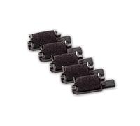 vhbw 5x nastro inchiostrato compatibile con Canon MP 12 D, MP 121 MG, P 120 D calcolatrice registratore di cassa - Rullo inchiostratore nero