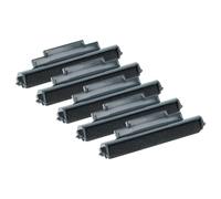 vhbw 5x nastro inchiostrato compatibile con Casio JR 1101 calcolatrice registratore di cassa - Rullo inchiostratore nero
