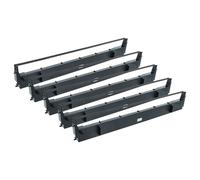 vhbw 5x nastro inchiostrato compatibile con Epson FX 185, FX 286, FX 1180, FX 286e, FX 1050, FX 1170 stampante ad aghi - nero