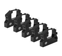 vhbw 5x nastro inchiostrato compatibile con Norand 4820B, DP-815, 815, 4815, 4000, 6820, 4820 stampante ad aghi - nero