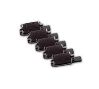vhbw 5x nastro inchiostrato compatibile con Olympia CM70, 711 PD, CM701, CM75, CM761 calcolatrice registratore di cassa - Rullo inchiostratore nero