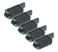 vhbw 5x nastro inchiostrato compatibile con Olympia IR 30 calcolatrice registratore di cassa - Rullo inchiostratore nero