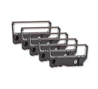 vhbw 5x nastro inchiostrato compatibile con Star MP216, MP200P, SCP700, RC200B, MP200, SP2000, SP200 stampante ad aghi - nero