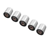 vhbw 5x nastro trasferimento termico compatibile con Toshiba Tec B-FV4T, B-EX4T2 etichettatrice, indelebile, 80mmx300m, cera/resina