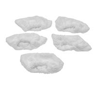 vhbw 5x panno compatibile con Kärcher SC2, SC 2.600 CB, SC 2.600 C, SC 2.500 C, SC 1 Premium Floor Kit scopa a vapore - bianco