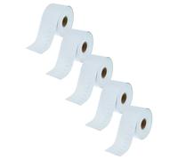 vhbw 5x rotolo etichette 51mm x 89mm (300 etichette) compatibile con Dymo LabelWriter 4XL, 450 Twin Turbo, 5XL etichettatrice bianco