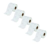 vhbw 5x rotolo etichette 54mm x 11mm (1500 etichette) compatibile con CoStar LabelWriters BC+, ASCII 250, BC, ACII 200 etichettatrice