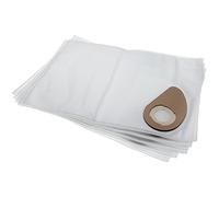 vhbw 5x sacchetti compatibile con Nilfisk Buddy II 12, 18, 18 INOX, 18 L, 18 T, 18 T INOX aspirapolvere - in microfibra, 48,85cm x 33.4cm, bianco