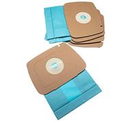 vhbw 5x sacchetto compatibile con Electrolux Lux 1 Classic, 1 Royal, D820, 1 aspirapolvere - carta, 21cm x 16,2cm azzurro