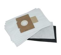 vhbw 5x sacchetto compatibile con Fakir S 200, S 200 electronic, S 350, S 250, S 250 supertronic aspirapolvere - 29cm x 17,9cm Bianco