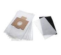 vhbw 5x sacchetto compatibile con Fakir SC 190, SC 210, SC ÖKO Power aspirapolvere - microfibra, 29cm x 17,9cm Bianco