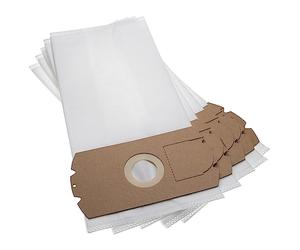 vhbw 5x sacchetto compatibile con Ferrari Electronic 1000, G3 aspirapolvere - in microfibra, 39cm x 18cm, bianco