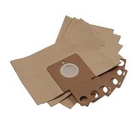 vhbw 5x sacchetto compatibile con Kärcher Robocleaner RC 4.000, RC 3000 aspirapolvere - carta, 24,5cm x 20,5cm Marrone
