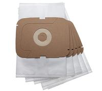 vhbw 5x sacchetto compatibile con Lux AP11, Intelligence, Intelligence Royal Edition, S115 aspirapolvere - microfibra, 25,15cm x 15,8cm Bianco