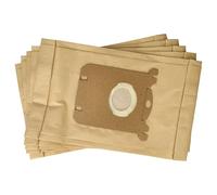 vhbw 5x sacchetto compatibile con Mio Star VAC 4800 BB, VAC 3600, VAC 4600 | per VAC 4700, VAC 4800 aspirapolvere - 16,5cm x 26cm color sabbia