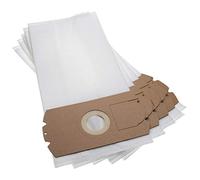 vhbw 5x sacchetto compatibile con Vetrella Supermax electronic, 1200 aspirapolvere - in microfibra, 39cm x 18cm, bianco
