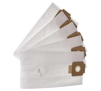 vhbw 5x sacchetto dell'aspirapolvere compatibile con Starmix TS 1214 RTS aspirapolvere - in microfibra, 40,8cm x 22,8cm, bianco
