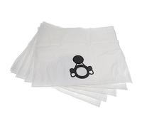 vhbw 5x sacchetto sostituisce Nilfisk 107419591, 302004000, 302004004 per aspirapolvere - microfibra, 27cm x 21,5cm Bianco