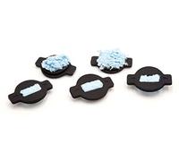 vhbw 5x stoppino, wick cap compatibile con iRobot Braava 390T robot aspirapolvere con funzione lavapavimenti - Stoppino di ricambio, nero/blu