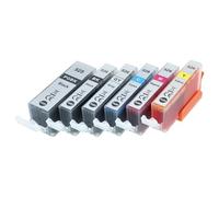 vhbw 6x cartucce compatibile con Canon Pixma MX715, MG8250, MX855, MX895, MX885 stampante + chip (compatibile)