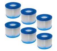 vhbw 6X Cartuccia filtrante di Tipo S1 sostituisce Intex 29011, S1 per Piscina - Filtro di Ricambio, Bianco/Blu