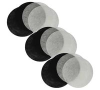 vhbw 6x filtro ai carboni attivi, 6x filtro antigrasso compatibile con Moulinex T-43, T-41, T-42 friggitrice - set da 12pz.