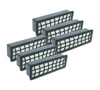 vhbw 6x filtro compatibile con Zelmer ZVC762ZPRU(01)(VC7920.5SP), ZVC762ZPRU/04(VC7920.5SP) aspirapolvere - filtro HEPA nero/bianco