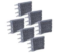 vhbw 6X Spazzola Compatibile con Zodiac OT3290, OT3240, OT 3200, OT 3300, OT3230 Robot aspiratore per Piscina - in Gomma, 24,7 x 18 x 2,8 cm