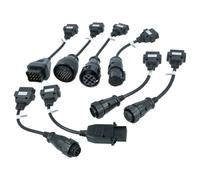 vhbw 8x adattatore a OBD2 (set) compatibile con Renault 12 pin | autocarro - 25 cm