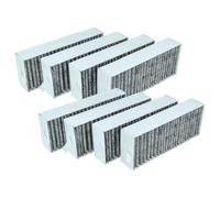 vhbw 8x Filtro a carboni attivi compatibile con Neff T48CD7GA7, T48PC7BX2, T48TD7BN2, T46CB4AX2, T48CB1AX2, T48CD7AX2, T48CD7GA6 cappe aspiranti