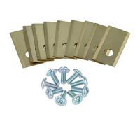 vhbw 9x Lama di ricambio compatibile con Philips RSL 3000 tagliaerba - oro/argento, in apatite di titanio