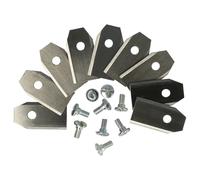 vhbw 9x lame compatibile con Gardena Smart Sileno, Smart Sileno+ Lama di ricambio, argento, acciaio