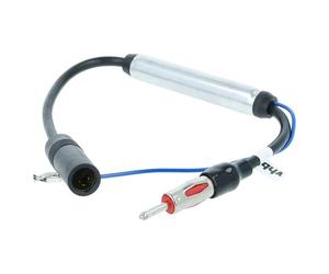 vhbw adattatore antenna da DIN (m) a DIN (f) per veicoli - Amplificatore antenna per alimentazione phantom, 35 cm