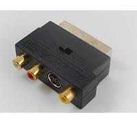 vhbw adattatore da 3RCA a SCART compatibile con collegare sistemi con attacco RCA a dispositivi scart - Convertitore AV Audio Video con funzione In/Out