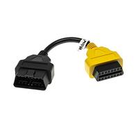 vhbw Adattatore OBD2 OBD1 a 16 Pin a OBD2 Compatibile con Fiat Grande Punto, Fiorino, Qubo, Punto, Ypsilon, 500, Doblo, Ducato Auto - 20 cm